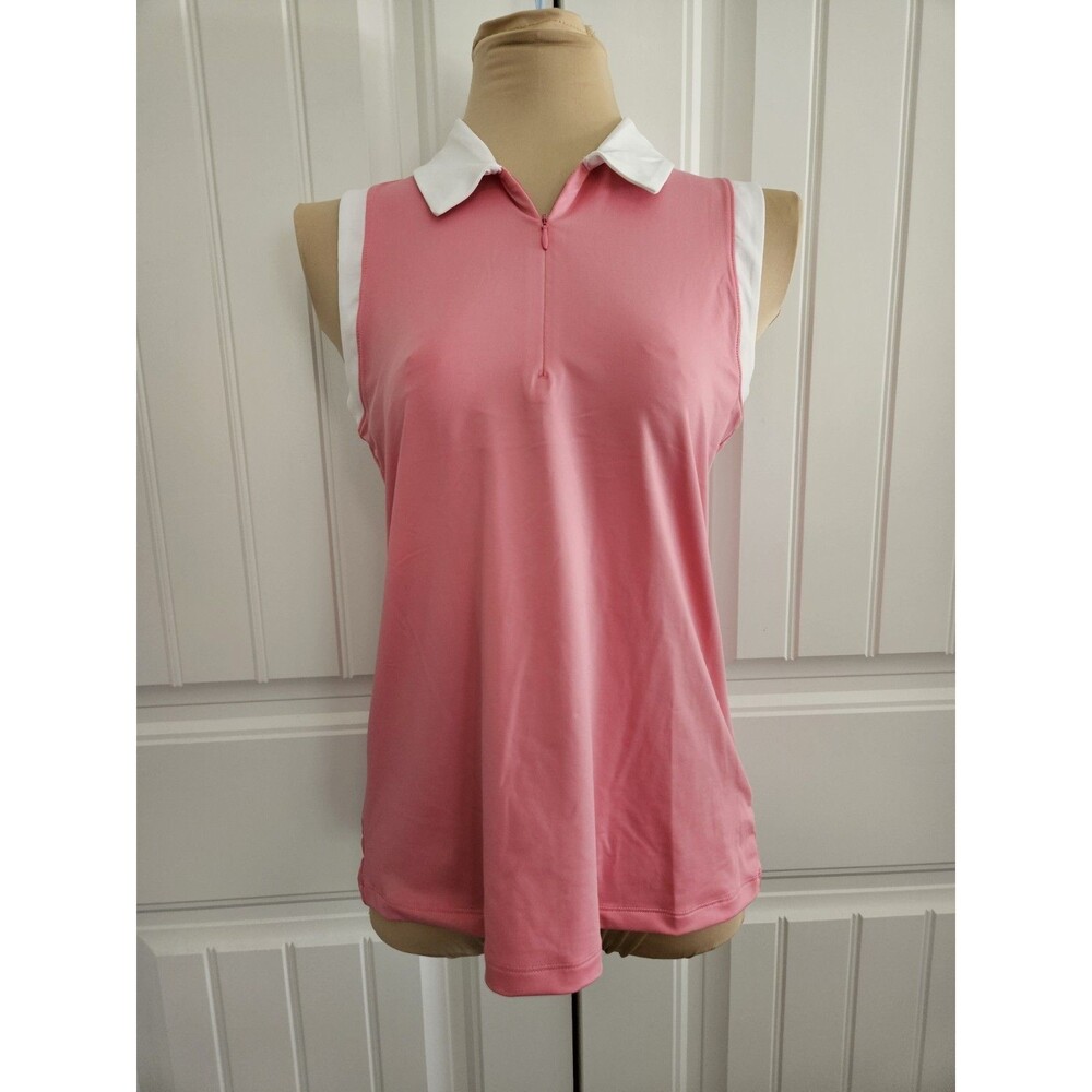 Tommy Bahama women's Golf Tennis Active Shirt MEDIUM  Pink 1/4 Zip NWT SPF